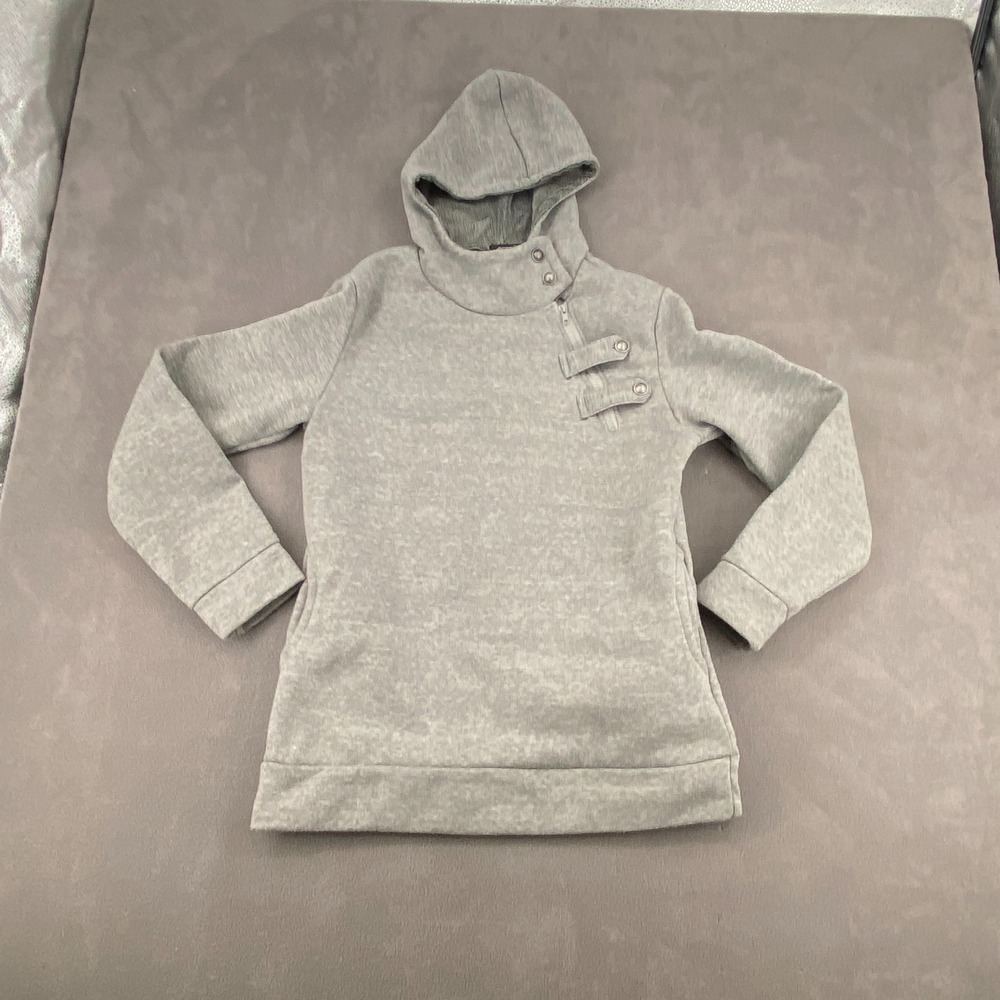 Befdi Jacket Sz Large Heather Gray Fleece Lined Hooded‎ Insulated Warm Wear